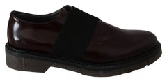 Zapatos Dr. Martens de cuero marrón oscuro con correa elástica