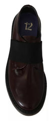 Zapatos Dr. Martens de cuero marrón oscuro con correa elástica