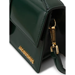 Bolso de hombro de piel verde Jacquemus