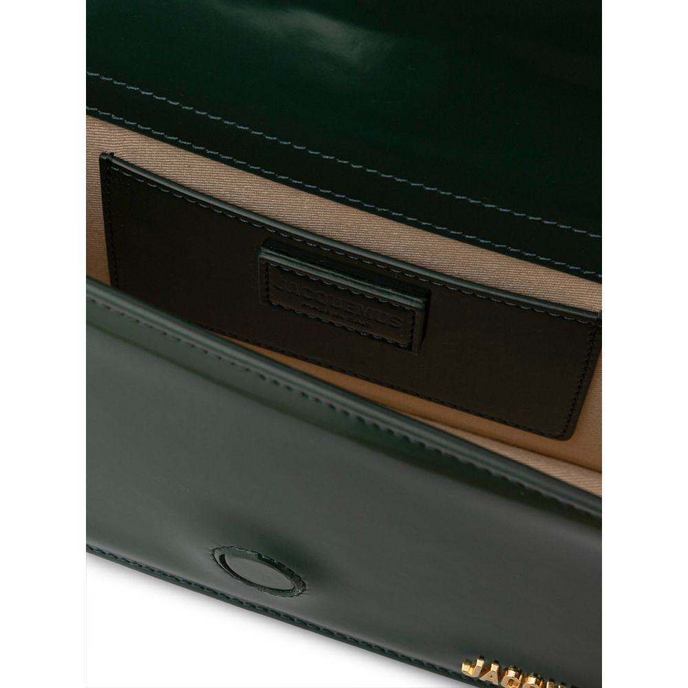 Bolso de hombro de piel verde Jacquemus