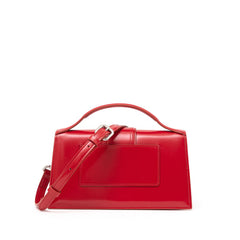 Bolso de hombro de piel roja Jacquemus