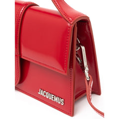 Bolso de hombro de piel roja Jacquemus