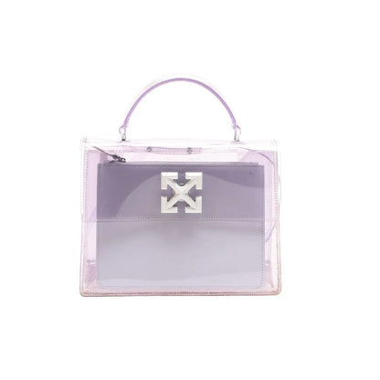 Bolso bandolera de PVC blanco roto