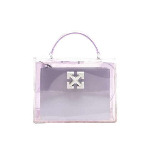 Bolso bandolera de PVC blanco roto