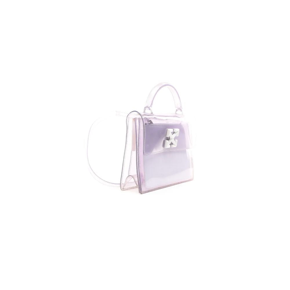 Bolso bandolera de PVC blanco roto