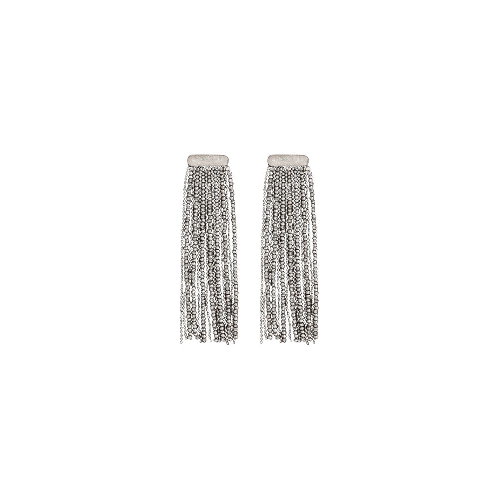 Pendientes de cristal y plata Brunello Cucinelli