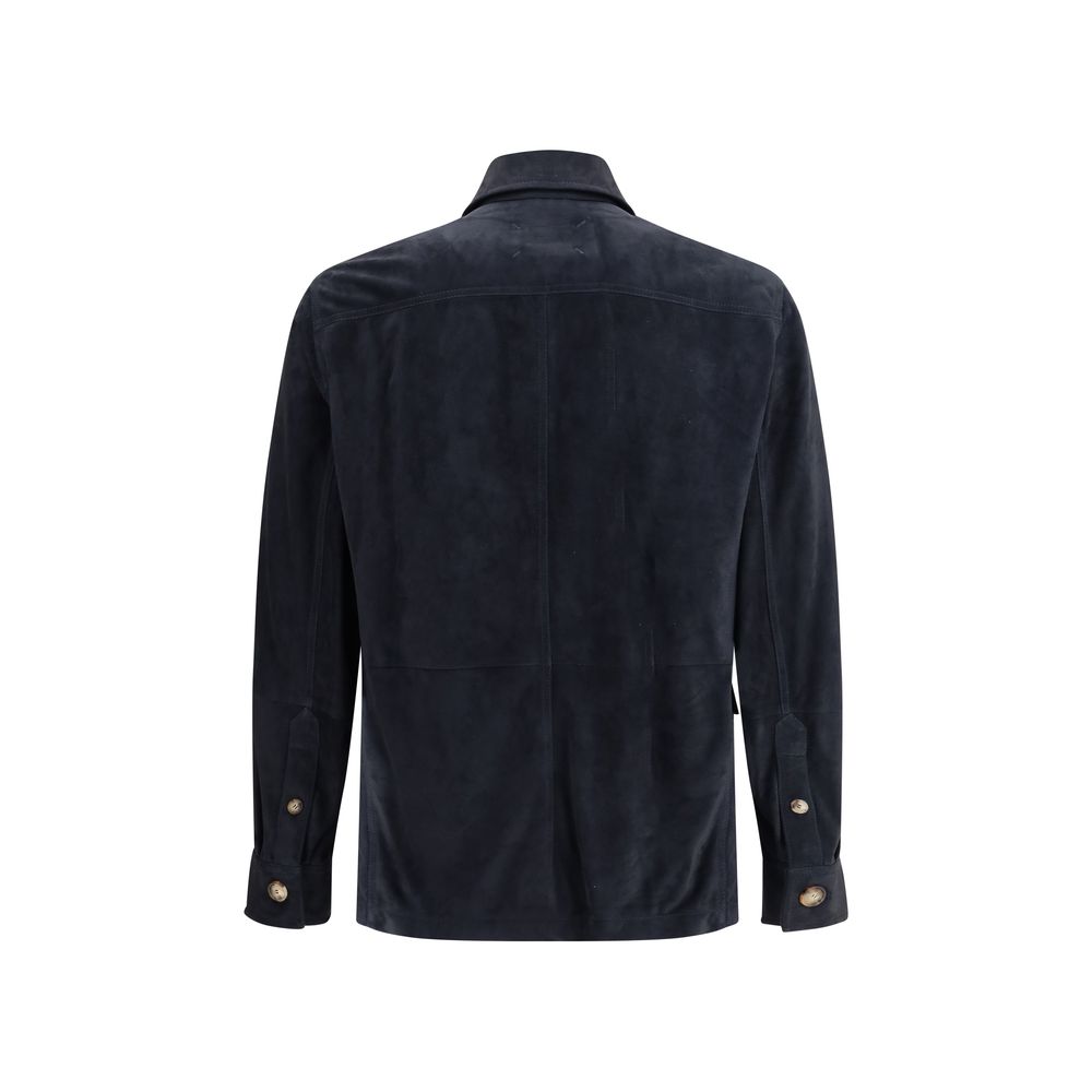 Camisa de piel de ante Brunello Cucinelli Chaqueta