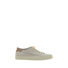 Zapatillas Brunello Cucinelli de piel color blanco crema