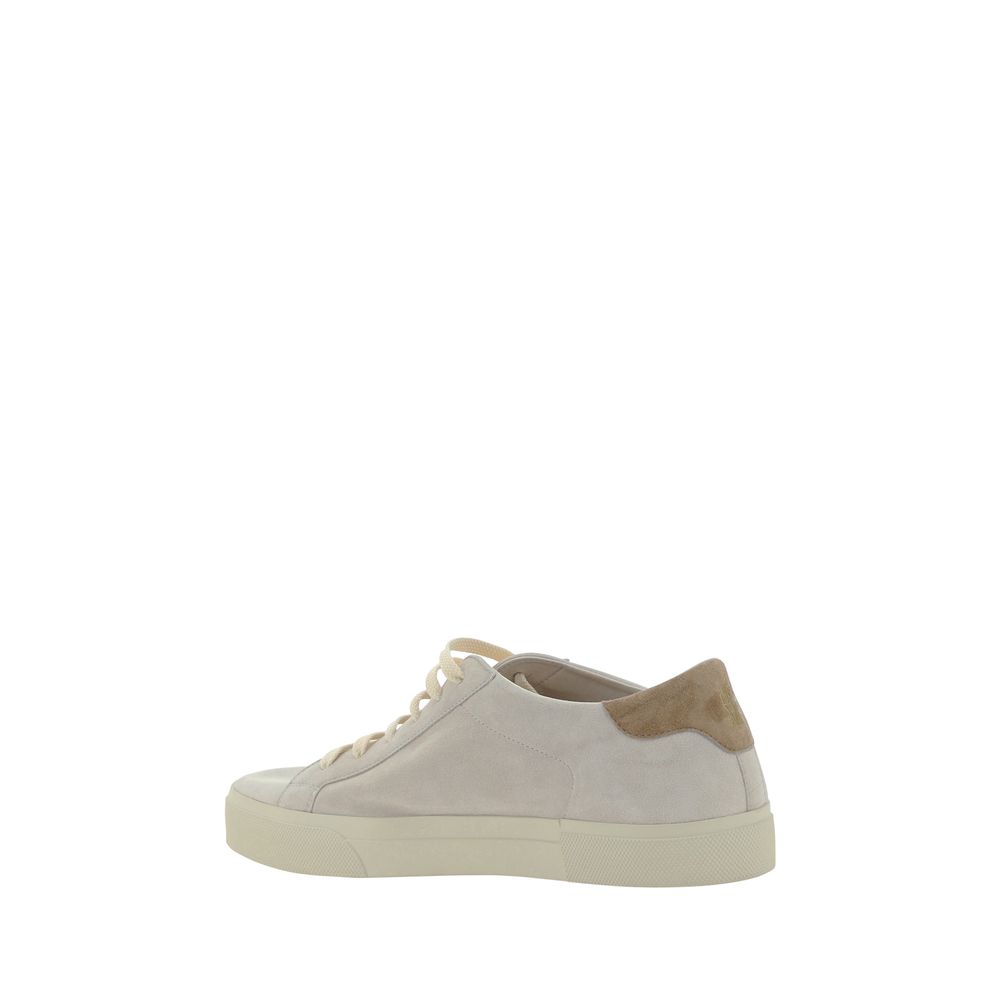 Zapatillas Brunello Cucinelli de piel color blanco crema