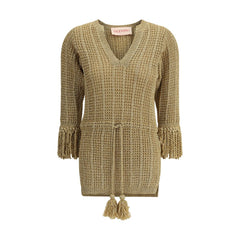 Vestido corto de punto de lúrex de Valentino