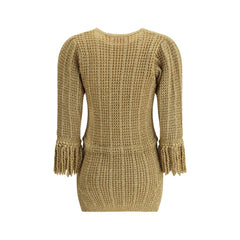 Vestido corto de punto de lúrex de Valentino