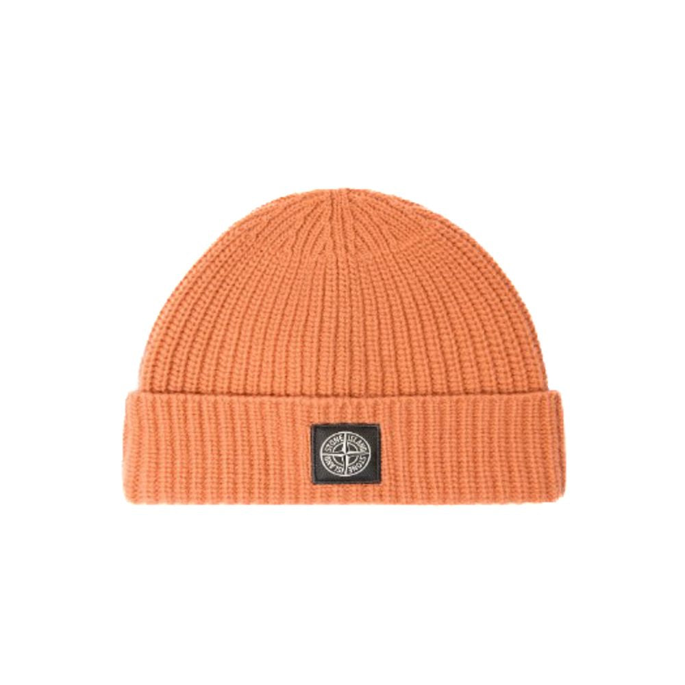 Sombreros y gorras de lana rosa de Stone Island