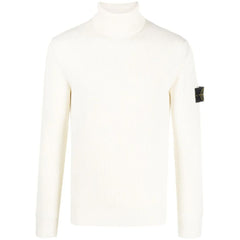 Suéter de lana blanca de Stone Island
