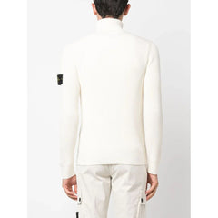 Suéter de lana blanca de Stone Island