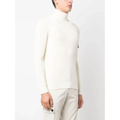 Suéter de lana blanca de Stone Island