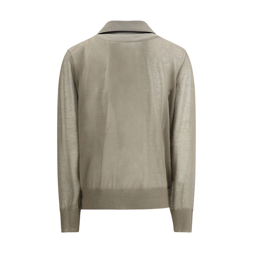 Chaqueta tipo blazer semitransparente Sacai