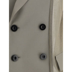 Chaqueta tipo blazer semitransparente Sacai