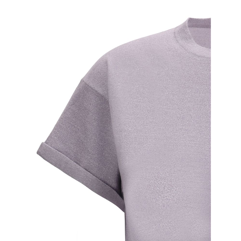 Brunello Cucinelli camiseta de cachemir con purpurina