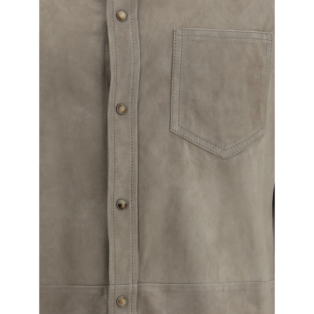 Brunello Cucinelli Camisa de ante