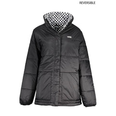 Chaqueta de nailon negra Vans para mujer