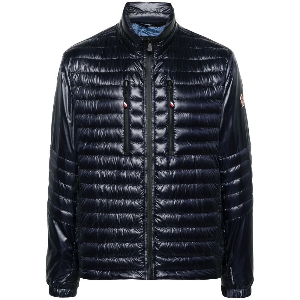 Chaqueta de poliamida azul Moncler