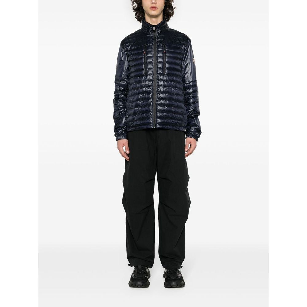 Chaqueta de poliamida azul Moncler