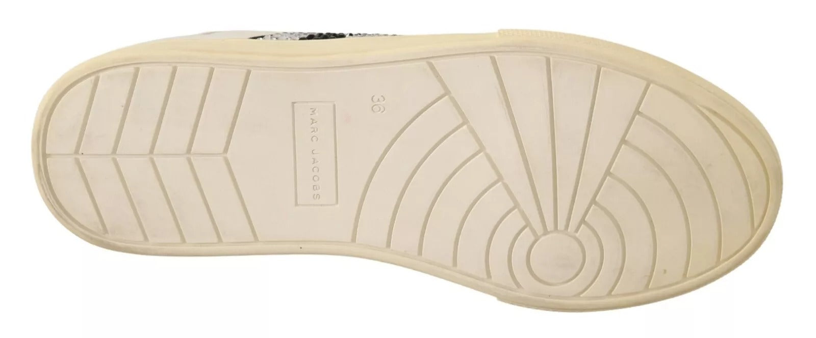 Zapatillas Marc Jacobs de piel blanca con cristales