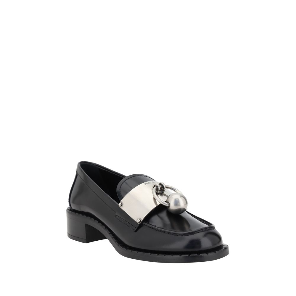 Mocasines de cuero Prada