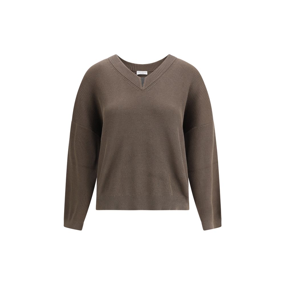 Brunello Cucinelli Jersey con cuello de pico