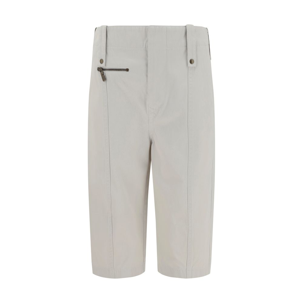 Pantalones capri de algodón Burberry