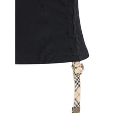 Camiseta sin mangas con ribete de cuadros Burberry Archive