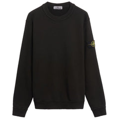 Suéter de algodón negro de Stone Island