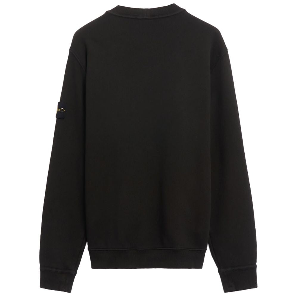 Suéter de algodón negro de Stone Island