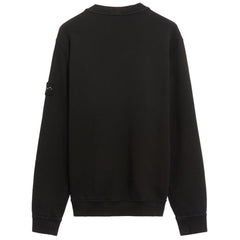 Suéter de algodón negro de Stone Island