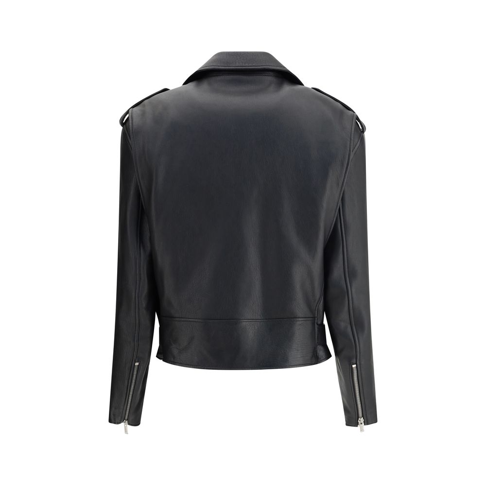 Chaqueta de cuero de Saint Laurent