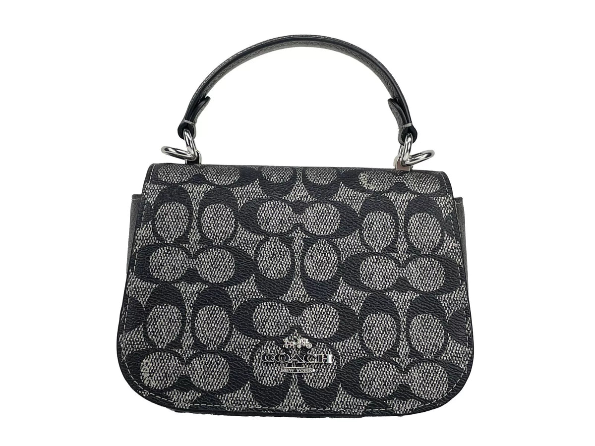COACH Lysa Bolso bandolera con asa superior color metalizado