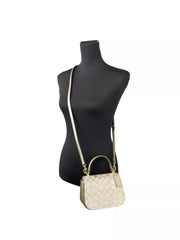 COACH Lysa Bolso bandolera con asa superior color champán dorado