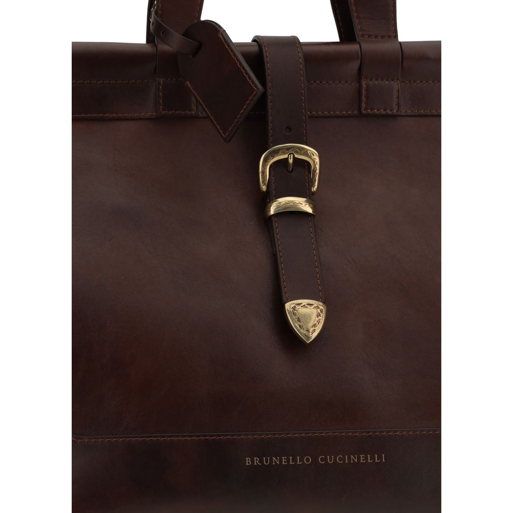 Brunello Cucinelli Bolso de viaje de piel
