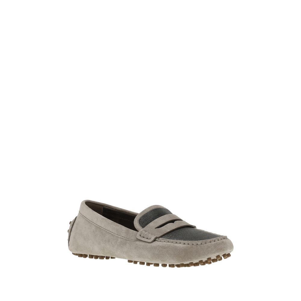 Mocasines Brunello Cucinelli de ante y piel
