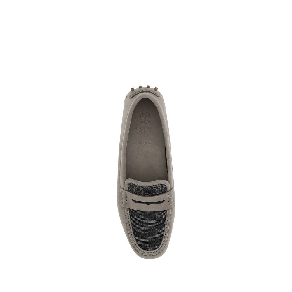 Mocasines Brunello Cucinelli de ante y piel