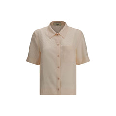 Camisa de seda con estampado FF de Fendi