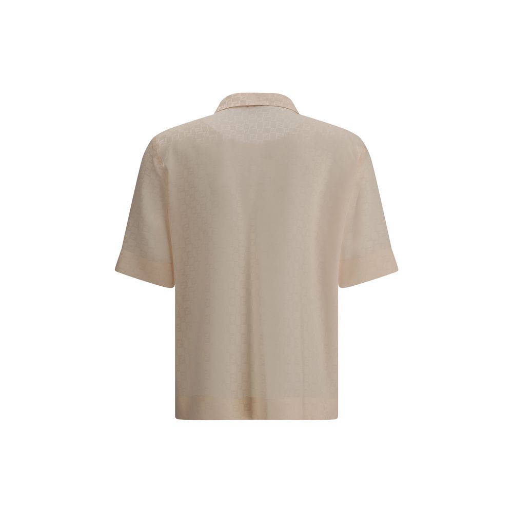 Camisa de seda con estampado FF de Fendi
