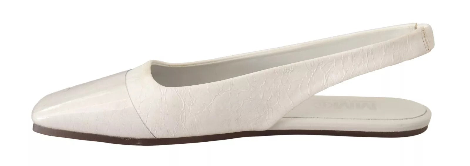 Zapatos planos sin cordones de cuero blanco de Maison Margiela
