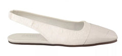 Zapatos planos sin cordones de cuero blanco de Maison Margiela