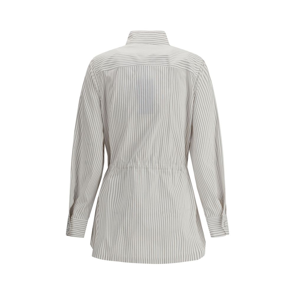 Chaqueta de camisa a rayas Fendi