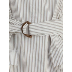 Chaqueta de camisa a rayas Fendi