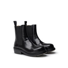 Bota de piel negra Bottega Veneta