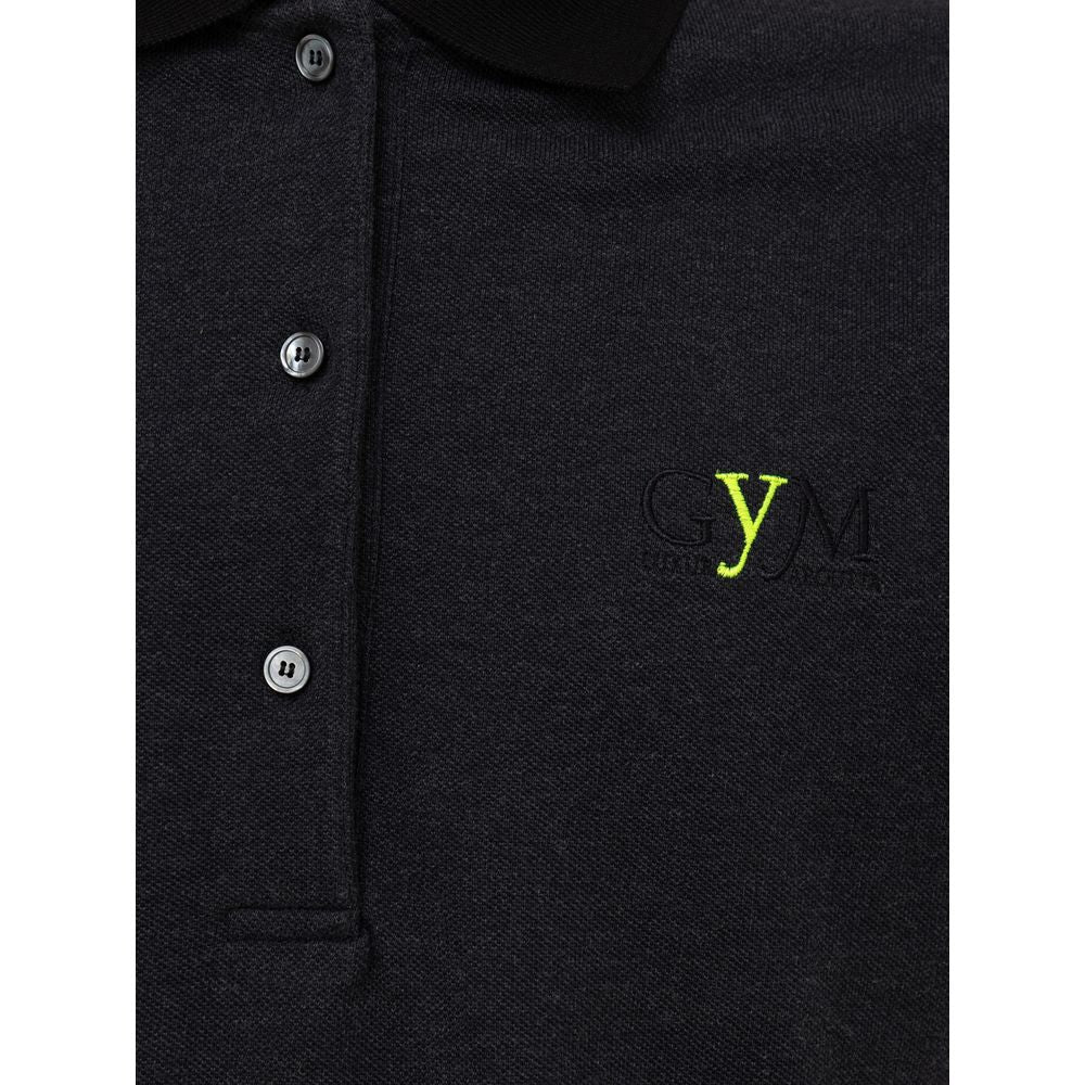 Polo de algodón negro Fendi