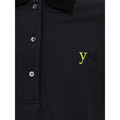 Polo de algodón negro Fendi