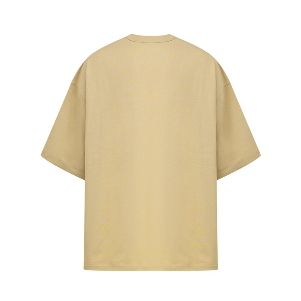 Camiseta de algodón beige de Bottega Veneta